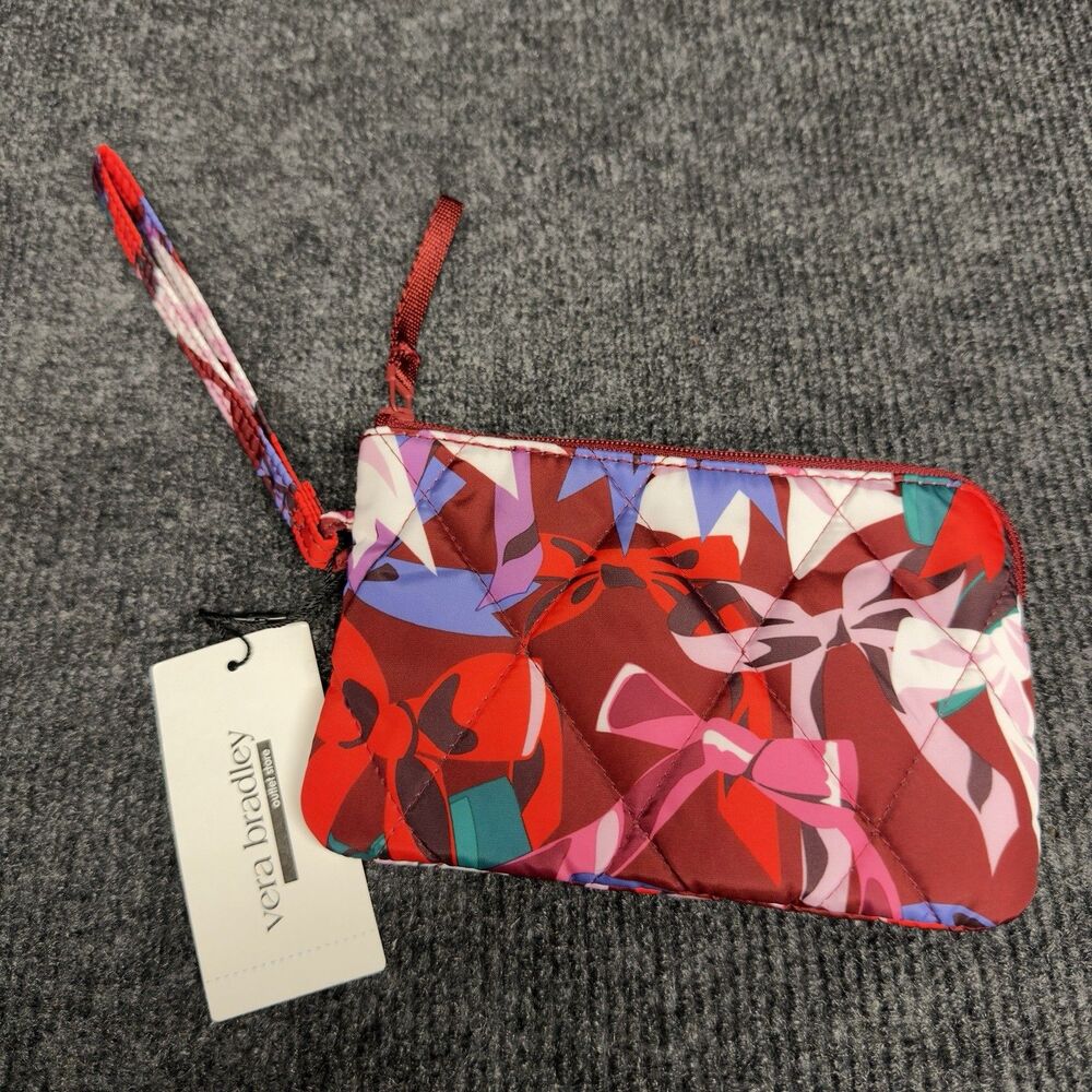 NWT Vera Bradley Floral Quilted Zip Wristlet Wallet